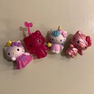4 Piece Set Hello Kitty Figurines